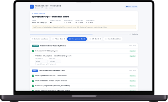 Medicalc – přehled individualizovaného léčebného plánu