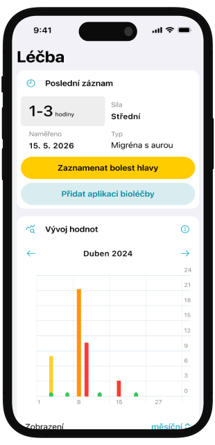Mobilní přístup k léčebnému plánu Medicalc